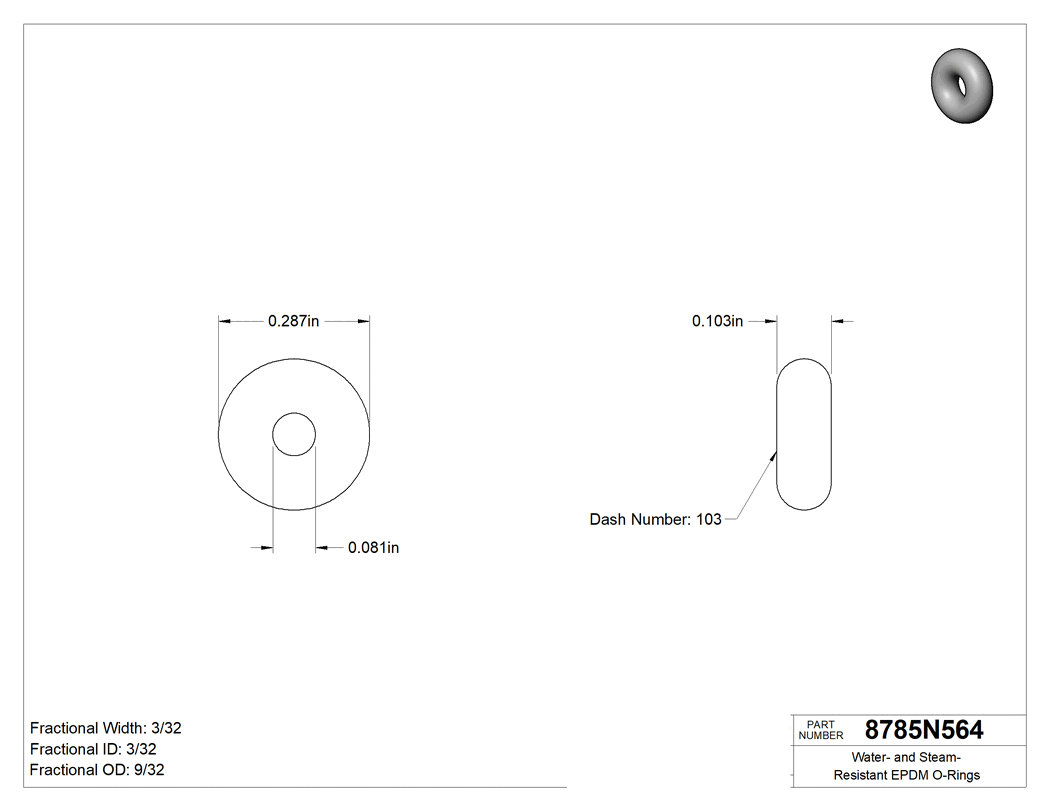 Technical drawing - 8785N564
